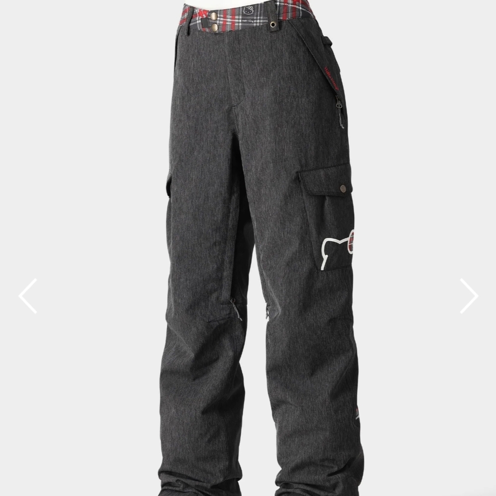 686 Hello Kitty Black Denim Aura Insulated Cargo Pant - Small NWT